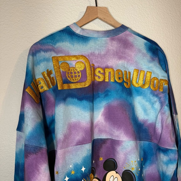 NEW Walt Disney World Mickey & Minnie Anniversary Tie Dye Tee Shirt XL #90A - Picture 3 of 10